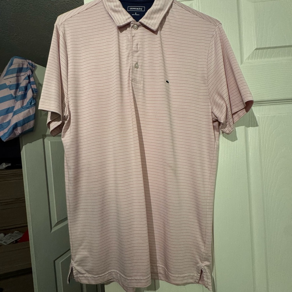 Crown & Ivy Pink Polo Shirt
